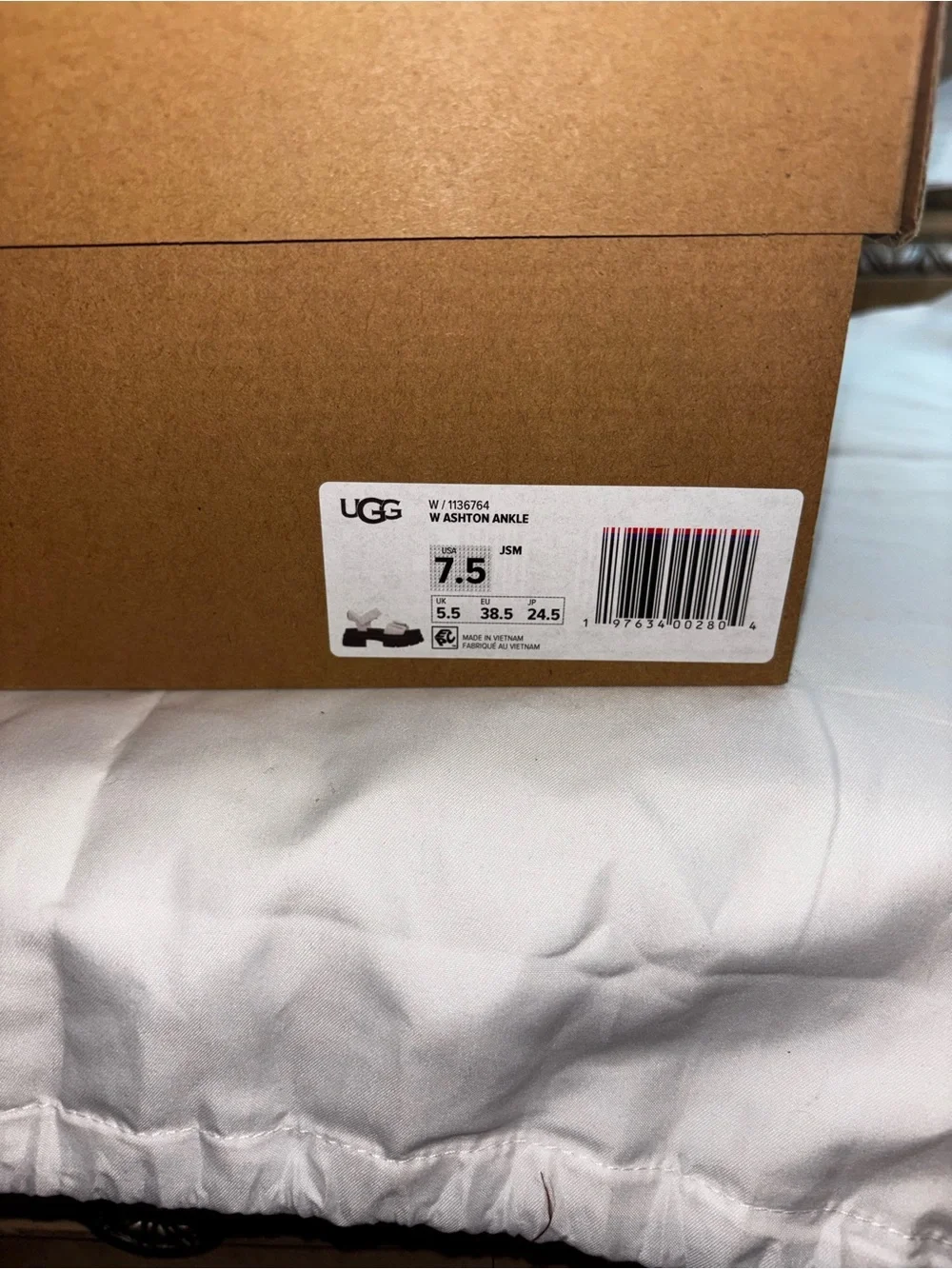 UGG Women's Cream and Black Platform Sandals